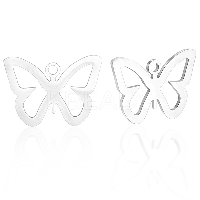 20Pcs 201 Stainless Steel Pendants STAS-BBC0007-79P-1