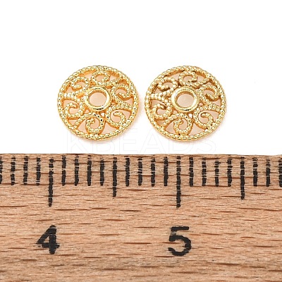 Brass Bead Caps KK-L272-02G-1