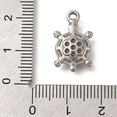 304 Stainless Steel Pendant Rhinestone Settings STAS-M075-10P-1