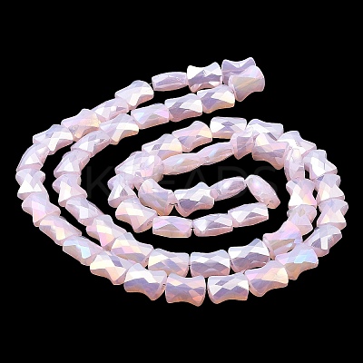 AB Color Plate Glass Beads Strands EGLA-P051-06A-C01-1