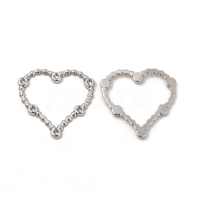Tarnish Resistant 304 Stainless Steel Linking Ring Rhinestone Settings STAS-A070-27P-1