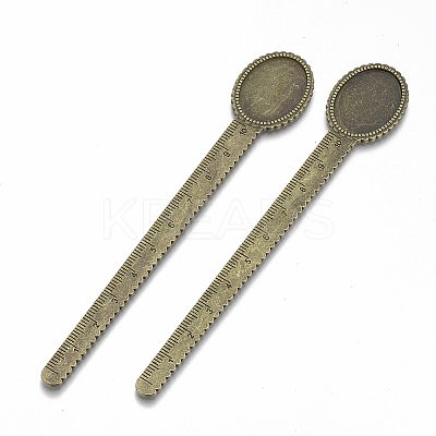 Tibetan Style Alloy Cabochon Setting LS-TIBE-R001-01AB-1