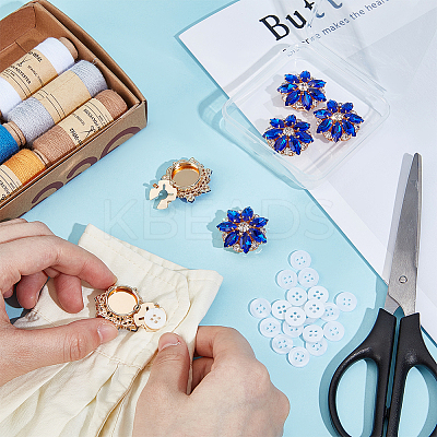 Alloy Cufflinks & 4-Hole Plastic Buttons HJEW-NB00248-1