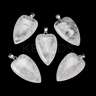 Natural Quartz Crystal Pendants G-F820-04P-16-1