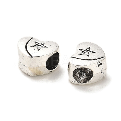 Tibetan Style Alloy European Beads PALLOY-K019-03G-AS-1
