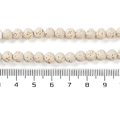Synthetic Lava Rock Dyed Beads Strands G-H311-08A-04-1