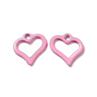 Spray Painted 201 Stainless Steel Charms STAS-G304-14D-1
