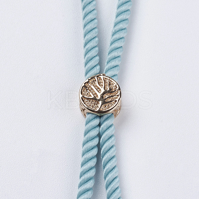 Nylon Twisted Cord Bracelet Making X-MAK-F018-09G-RS-1
