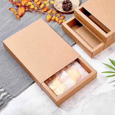 Kraft Paper Folding Box CON-WH0010-01K-C-1