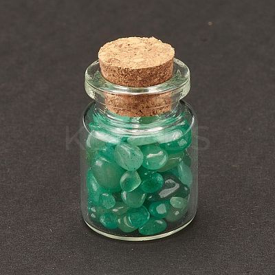 Transparent Glass Wishing Bottle Decoration DJEW-A001-01A-06-1