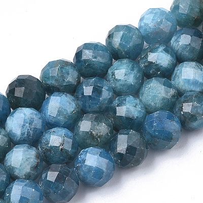 Natural Apatite Beads Strands G-S345-6mm-008-1
