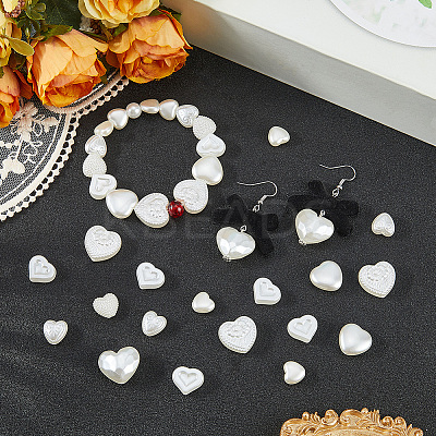 210Pcs 7 Styles ABS Imitation Pearl Beads OACR-PA0001-56-1