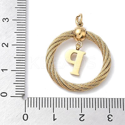 304 Stainless Steel Pendants STAS-D154-01P-G-1