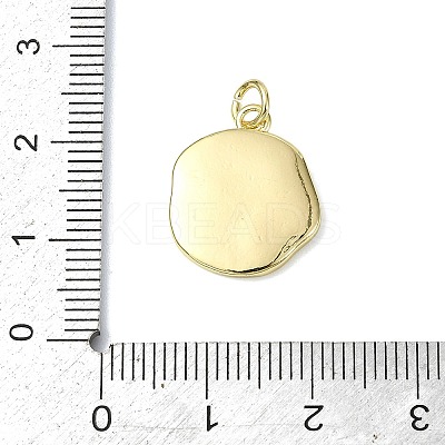 Ocean Theme Brass Enamel Pendants KK-H270-06G-07-1