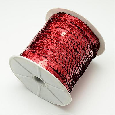 Eco-Friendly Plastic Paillette Beads PVC-Q087-6mm-50103-1
