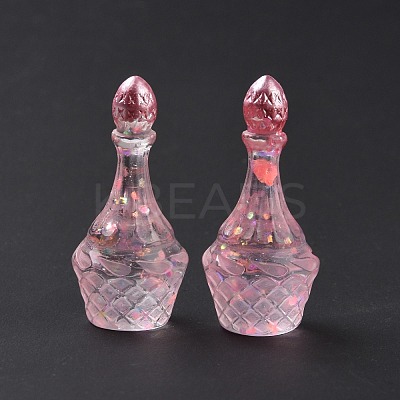 Dummy Bottle Transparent Resin Cabochon RESI-E025-05C-1