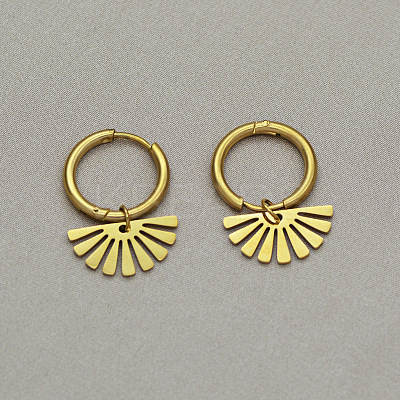 304 Stainless Steel Hoop Earrings WGD8CF2-02-1