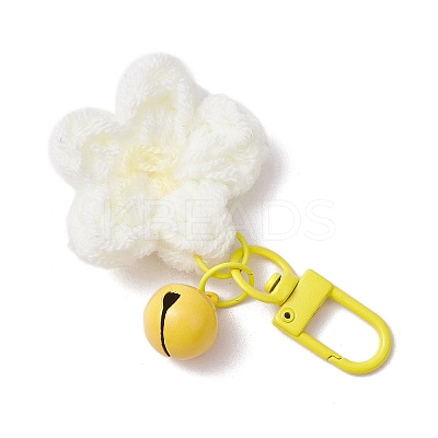 Flower Cotton Pendant Decorations HJEW-JM02916-01-1