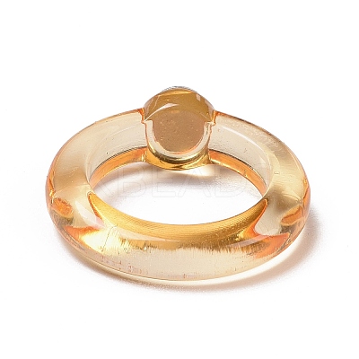 Transparent Acrylic Finger Rings RJEW-T010-07A-1