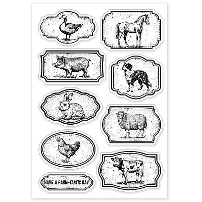 Custom Summer Theme PVC Plastic Clear Stamps DIY-WH0631-0231-1