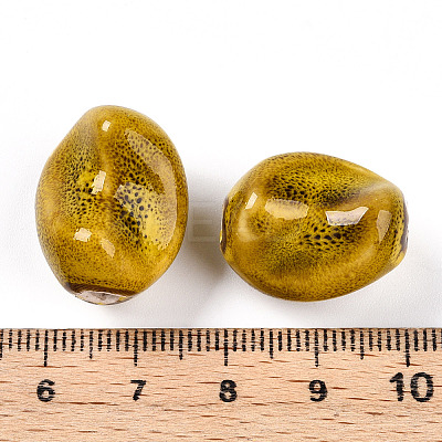 Handmade Porcelain Beads PORC-N008-06M-1