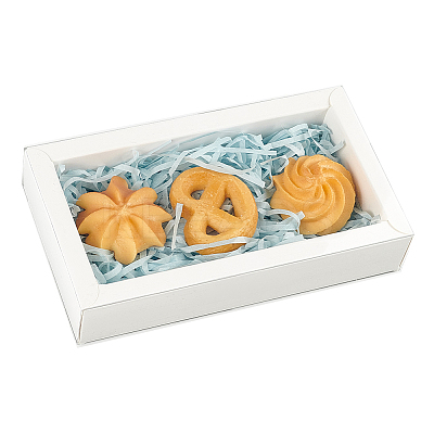 Foldable Paper Drawer Boxes with Clear Plastic Cover CON-WH0095-68A-03-1
