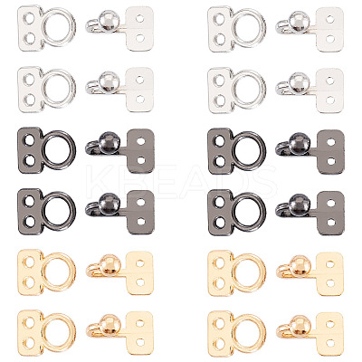 15Sets 3 Colors Alloy Hook and Eye Fasteners DIY-TA0012-27-1