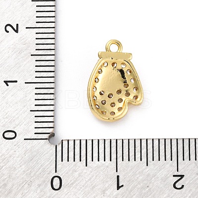 Christmas Series Brass Micro Pave Cubic Zirconia Pendants KK-Q010-01G-03A-1