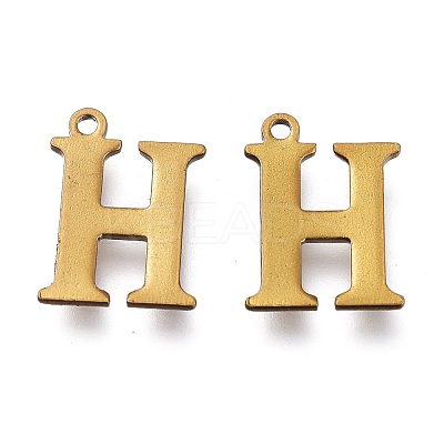 PVD Vacuum Plating  304 Stainless Steel Charms STAS-H112-H-AB-1