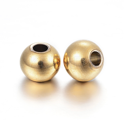 Ion Plating(IP) 304 Stainless Steel Spacer Beads X-STAS-T021-4G-1