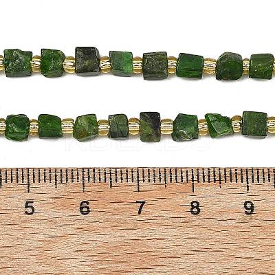 Natural Green Diopside Beads Strands G-P617-A01-01-1