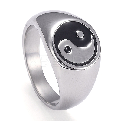 304 Stainless Steel Finger Rings STAS-H101-01P-11-1