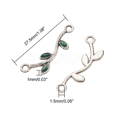 Tibetan Style Alloy Enamel Links connectors ENAM-CA0001-01AS-1