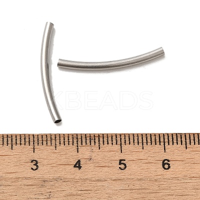 Non-Tarnish 304 Stainless Steel Tube Beads STAS-C091-02B-P-1