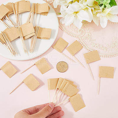 100Pcs Paper Flag Cocktail Picks DIY-CN0003-57A-1