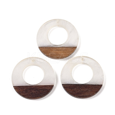 Resin & Wood Pendants WOOD-F015-14C-1