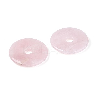 Natural Rose Quartz Big Pendants G-T144-43B-1