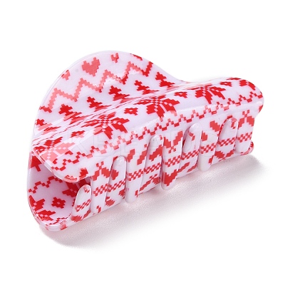 Christmas Theme PVC Claw Hair Clips PHAR-C001-01A-1