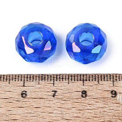Transparent Acrylic European Beads OACR-E033-5G-1