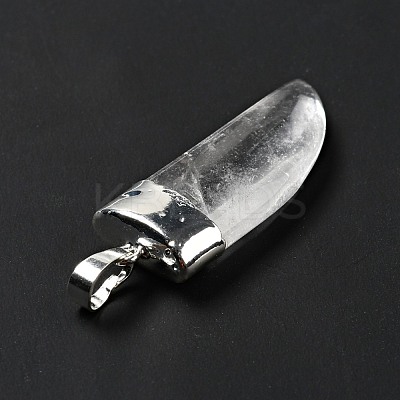 Natural Quartz Crystal Pendants G-P474-04S-07-1
