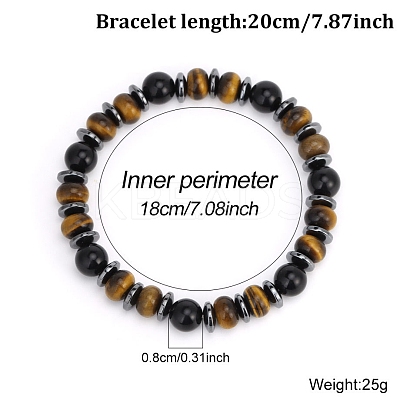 Adjustable Natural Mixed Gemstone Woven Bracelets PW-WG2ABB7-04-1