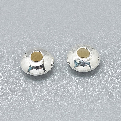 925 Sterling Silver Spacer Beads STER-T002-207S-1