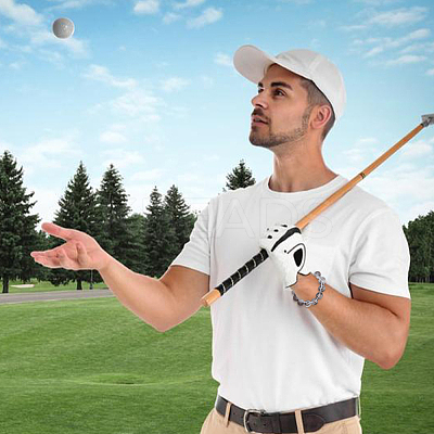 9Pcs 9 Colors Elastic Cords and Acrylic Golf Beads Count Stroke Score Counter HJEW-DR00083-1