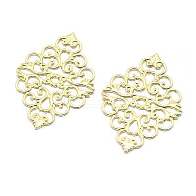 Brass Filigree Joiners KK-K184-21C-RS-1