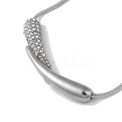 304 Stainless Steel Snake Chain Necklaces NJEW-I126-01P-1