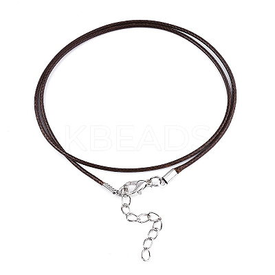Waxed Cotton Cord Necklace Making LS-MAK-S034-005-1