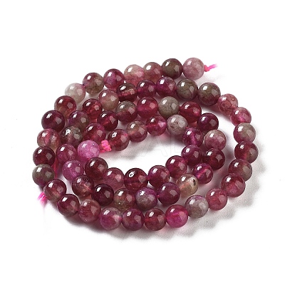 Natural Jade Imitation Watermelon Tourmaline Beads Strands G-NH0006-A01-01-1-1