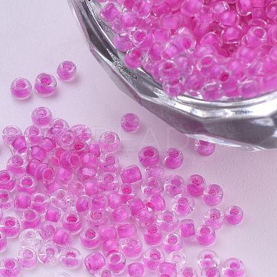 15/0 Inside Colours Glass Seed Beads SEED-Q025-1.5mm-F01-1