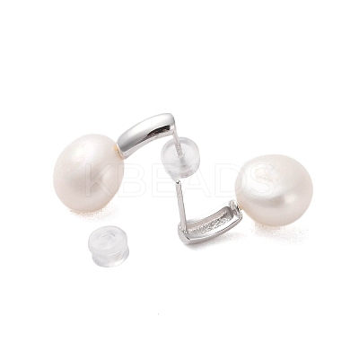 925 Sterling Silver Studs Earring EJEW-H002-08P-1