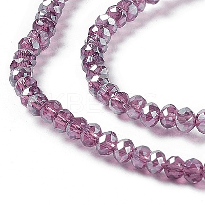 Electroplate Glass Beads Strands LS-EGLA-R048-2mm-11-1